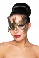 Золотистая карнавальная маска "Селена"