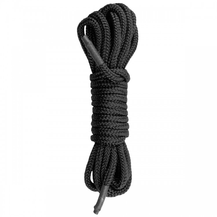 Черная веревка для бондажа Easytoys Bondage Rope - 5 м.