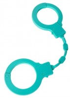 Аквамариновые силиконовые наручники