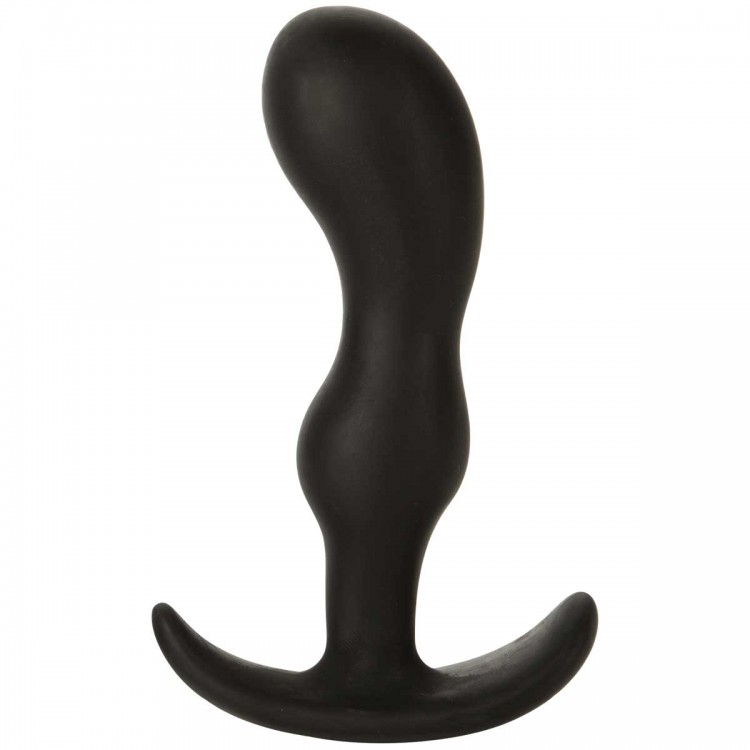 Черная анальная пробка для ношения Mood Naughty 2 4.5" Silicone - 11,4 см.