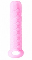 Розовый фаллоудлинитель Homme Long - 13,5 см.