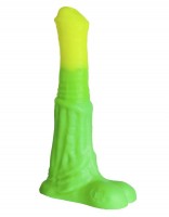 Зелёный фаллоимитатор "Пегас Large" - 26 см.