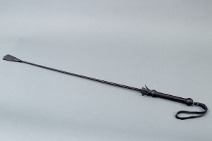 Плетёный длинный стек с наконечником-хлопушкой - 85 см.