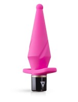 Розовый анальный вибратор LilPlug Vibrator - 13,5 см.