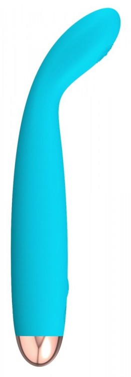 Голубой вибратор Cuties 2.0 - 18,7 см.