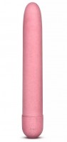 Розовый биоразлагаемый вибратор Eco - 17,8 см.