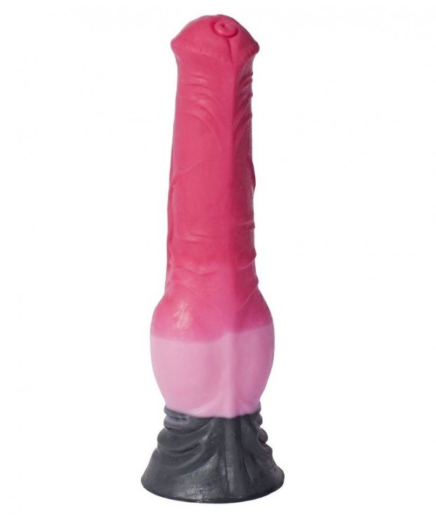 Розовый фаллоимитатор "Пони" - 24,5 см.