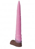 Розовый фаллоимитатор "Олень" - 34 см.