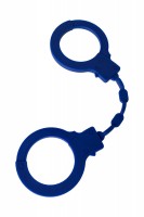 Синие силиконовые наручники "Штучки-дрючки"