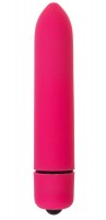 Розовая вибропуля с заострённым кончиком - 9,3 см.